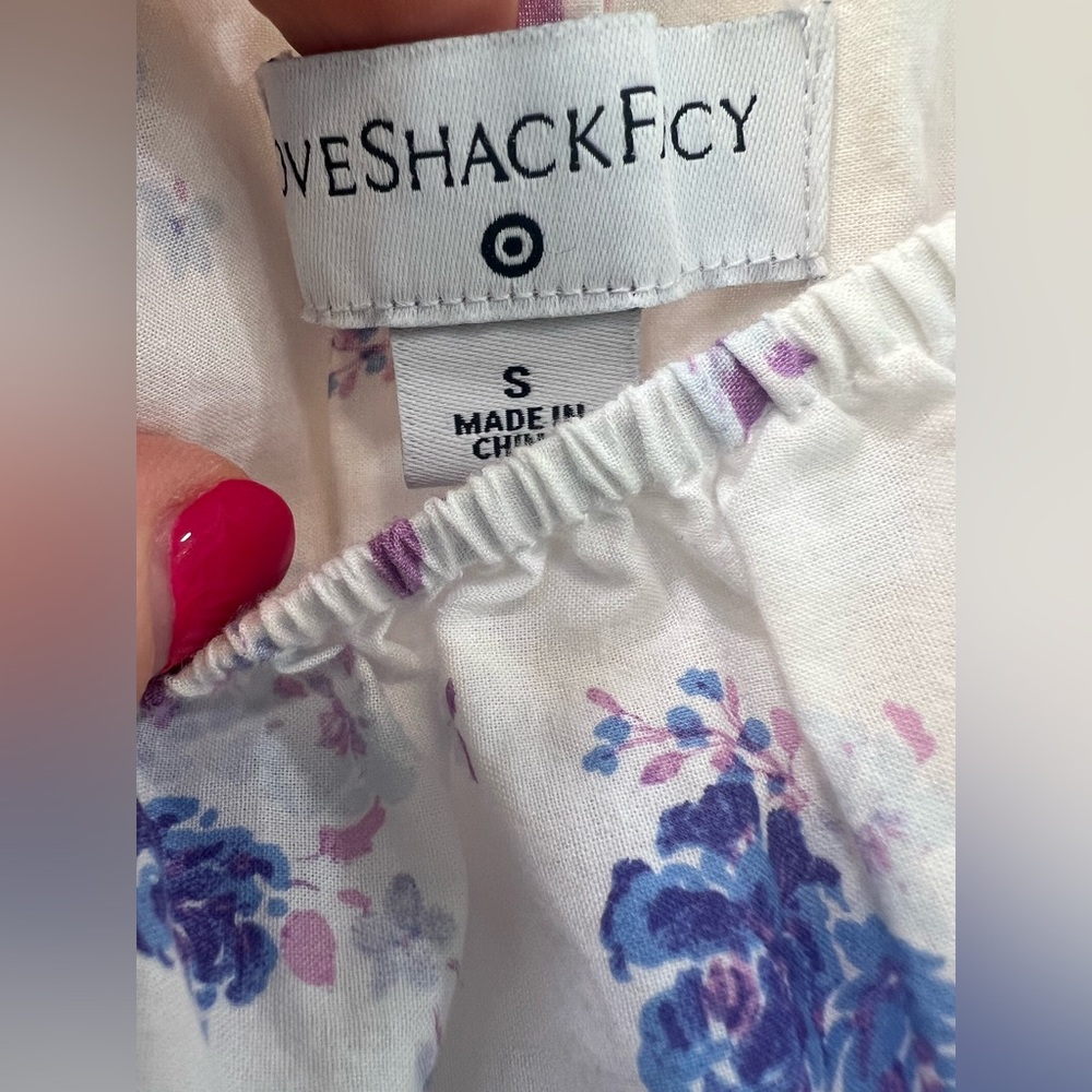 LoveShackFancy X Target Gemma White Floral Tiered Prairie Maxi Dress - Picture 2 of 4